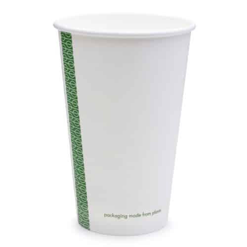 Hot Cup 12oz (360ml brim) x 11.8cm PLA-lined - 7.9cm Lid