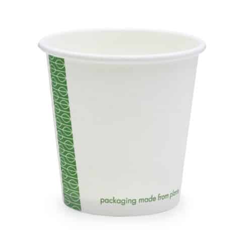 Hot Cup  4oz (120ml brim) PLA-lined - 6.2cm Lid