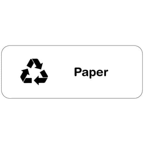 Bin Label Transparent - PAPER - for Bin Identification
