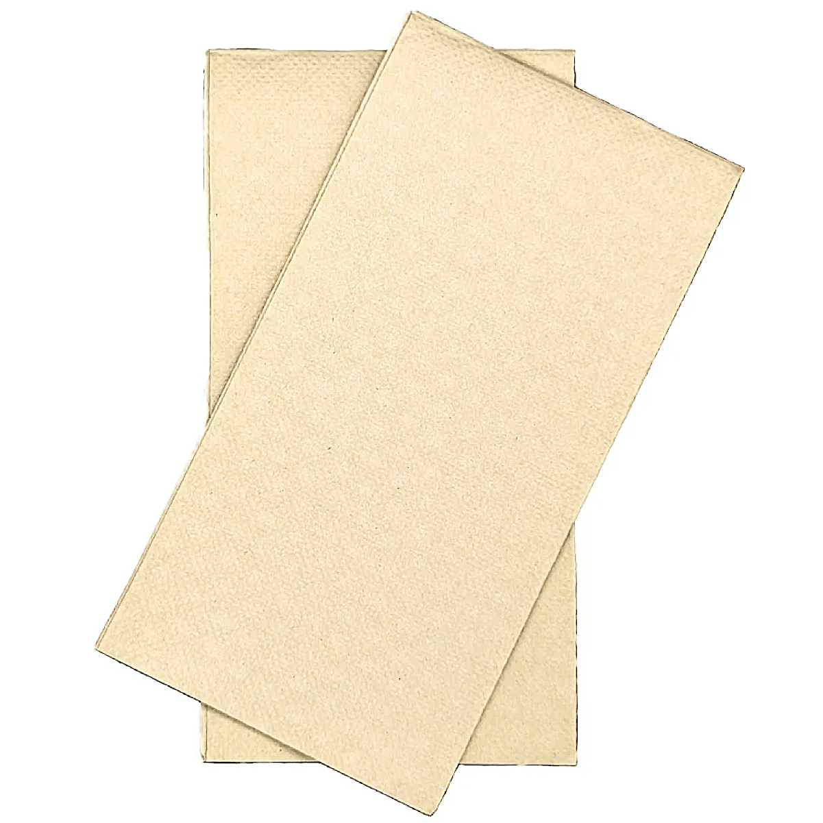 Napkin 1-ply unbleached wheat straw 40 x 40cm Dinner folded in 1/8