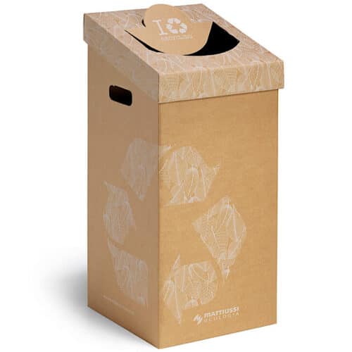 Bin Cardboard 70L flat pack 37 x 35 x 78cm high - Purchase Order required