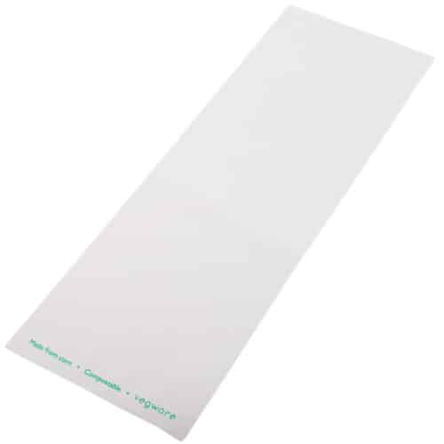 Bag clear/white 12 x 35cm PLA