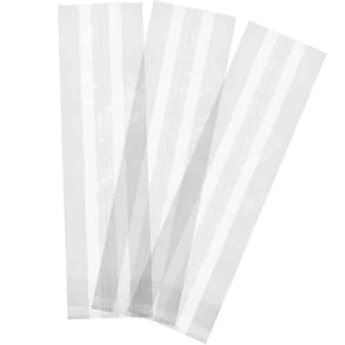 Bag barrier clear wood pulp - 15 x 35cm x 30mu with gusset