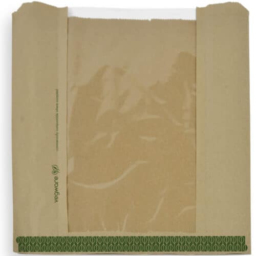 Bag window kraft with wood pulp window 22 x 22cm