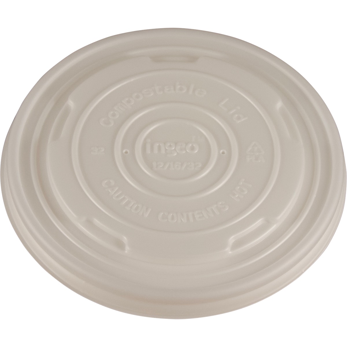 Container Lid 11.5cm flat CPLA