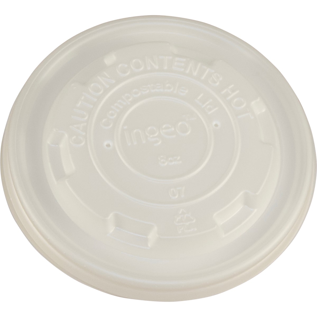 Container Lid 9cm flat CPLA