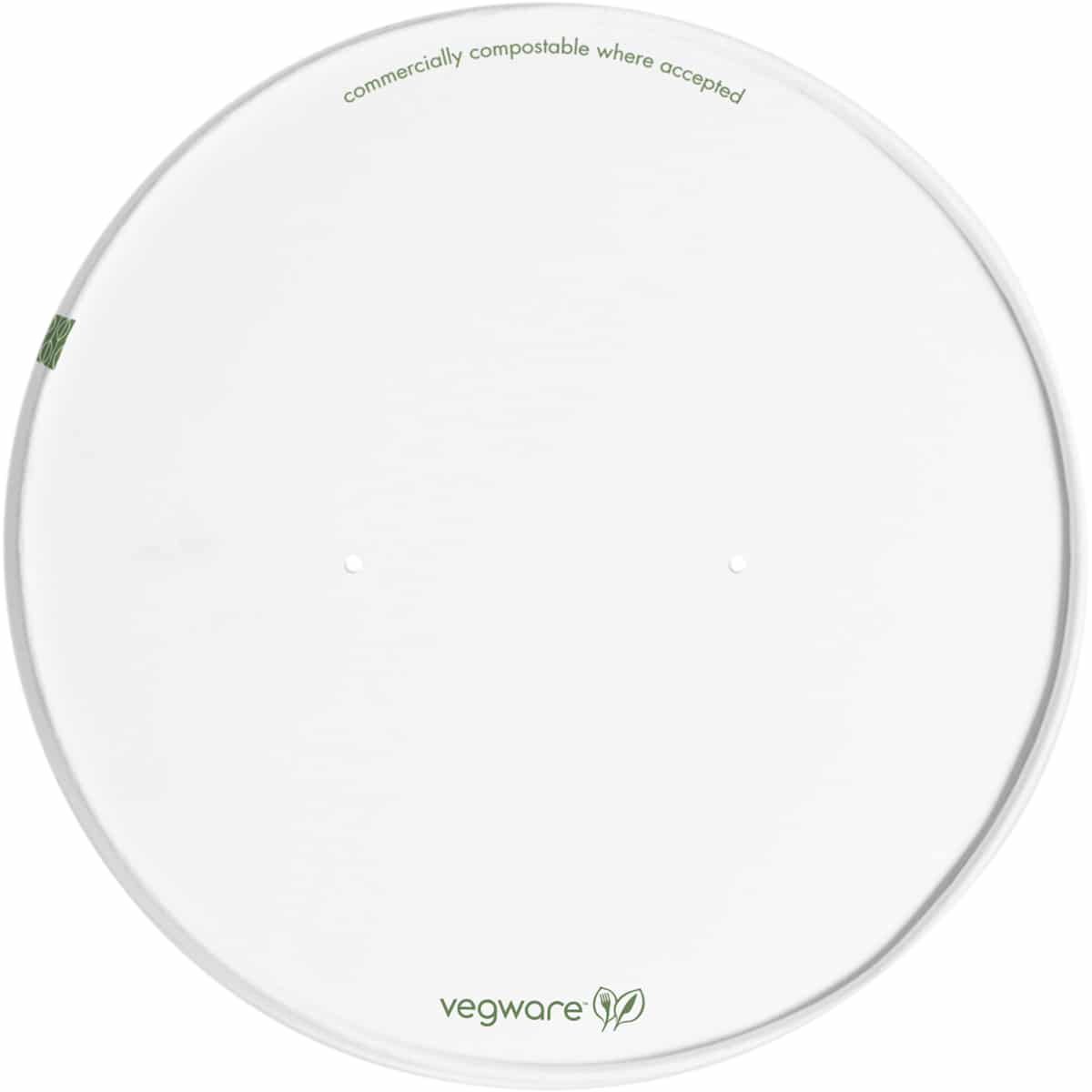 Container Lid 18.5cm Paper vented, PBS-lined