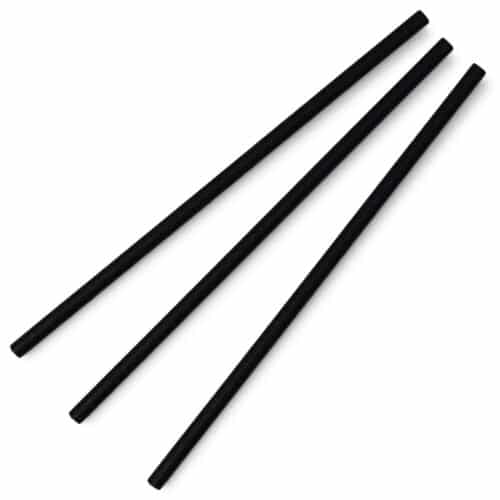 Straw 6 x 200mm Paper black