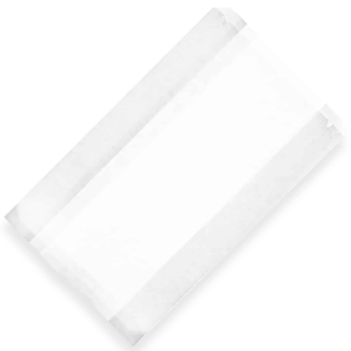 Bag hot white 21 x 25cm with gusset