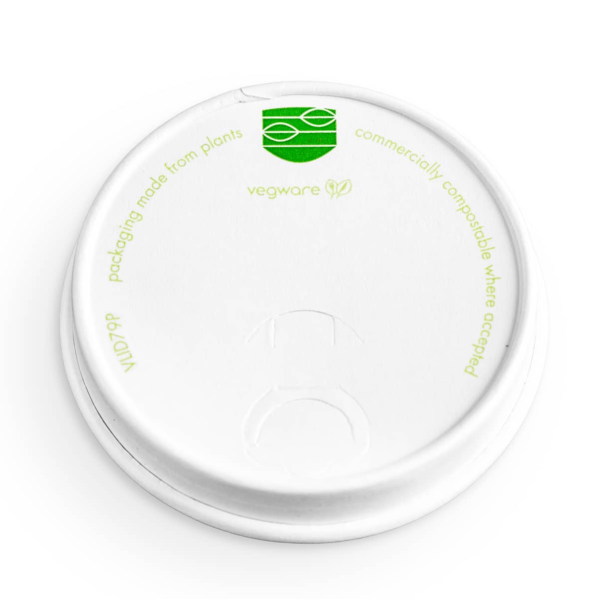 Hot Cup Lid 7.9cm Paper, PLA-lined