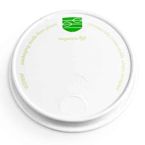 Hot Cup Lid 8.9cm Paper, PLA-lined