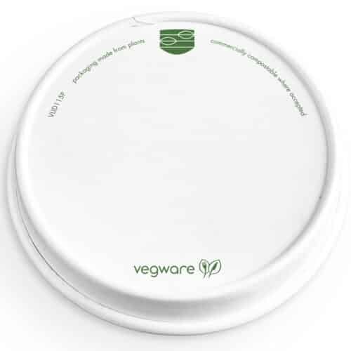 Container Lid 11.5cm Paper vented, PLA-lined
