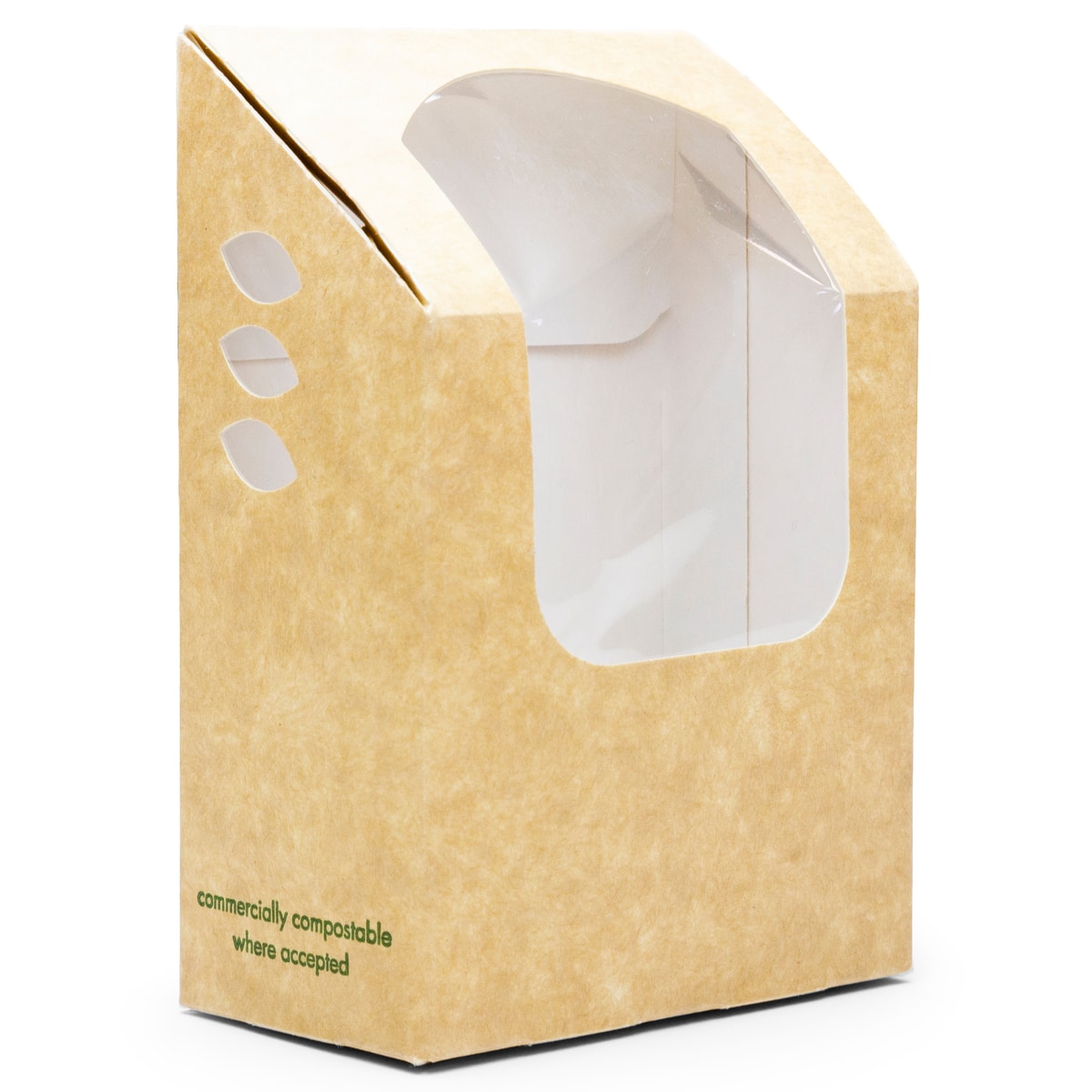 Box window 5 x 9 x 13cm high kraft