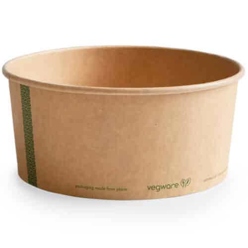 Container 18.5cm 48oz (1650ml brim) kraft PLA-lined