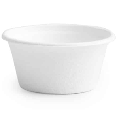 Bowl Sugar Cane  50ml brim (1.5oz) 6.3 x 3cm high (fits 6.2cm Lid)