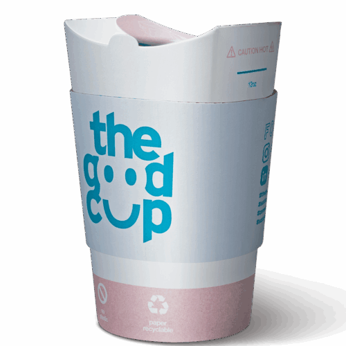 The Good Cup™ Sleeve - Unprinted - fits 8 & 12oz - Home Compostable & Recyclable