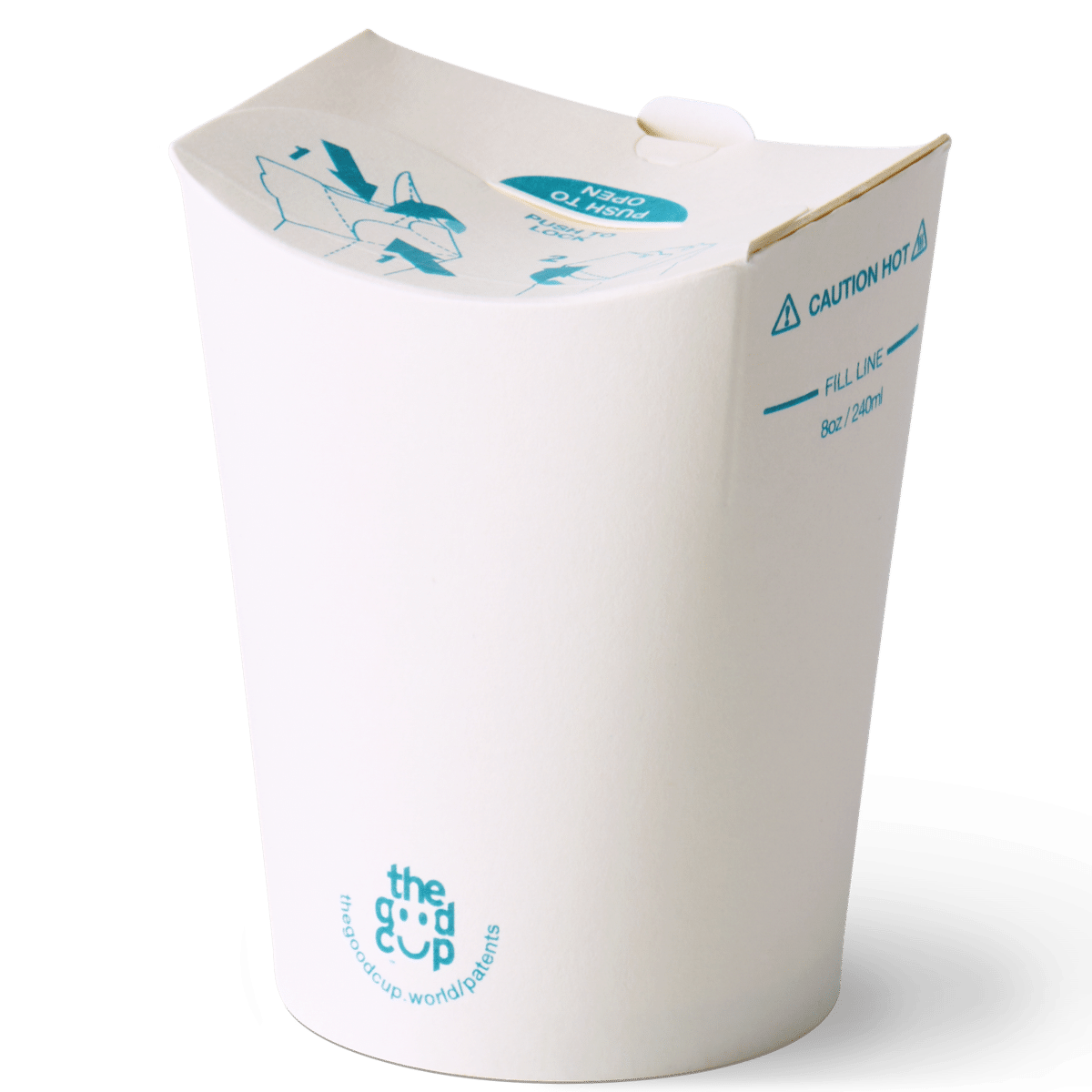 The Good Cup™ 08oz (240ml) x 9.5cm No Lid Home Compostable & Recyclable