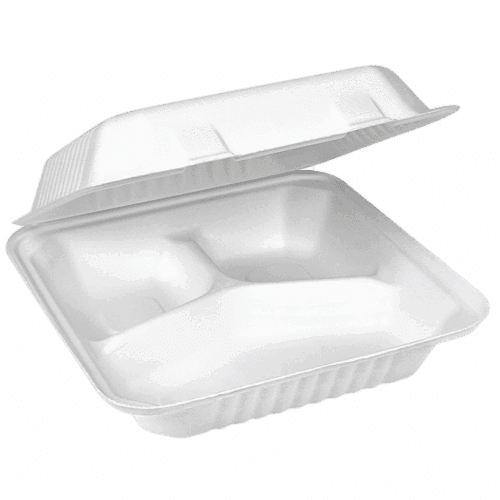 Clam Sugar Cane 20 x 21cm 3 Compartment