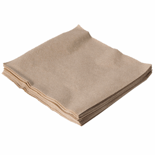 Napkin 2-ply unbleached Lunch 30 x 30cm folded in 1/4
