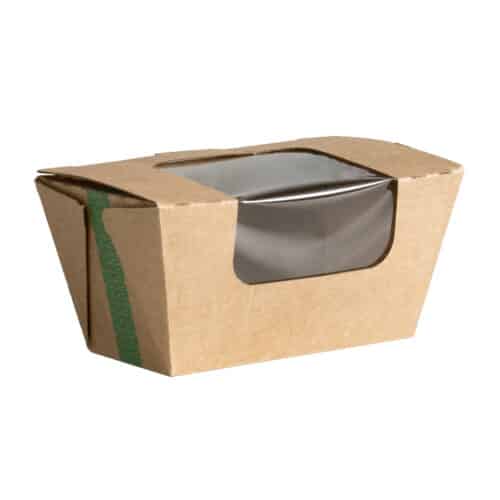 Clam kraft Window No Leak 13 x 8cm 400ml