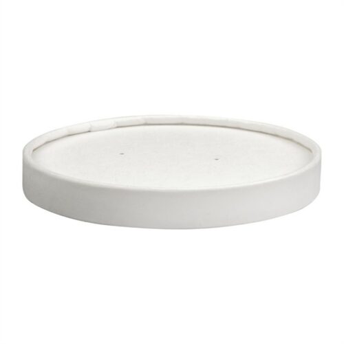 Container Lid 11.5cm Paper, Freezable, Home Compostable & certified recyclable with paper and cardboard where accepted.